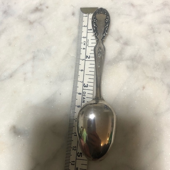 Vtg Sterling Silver Baker Manchester Kansas American USA Souvenir Spoon 5” - Picture 6 of 6